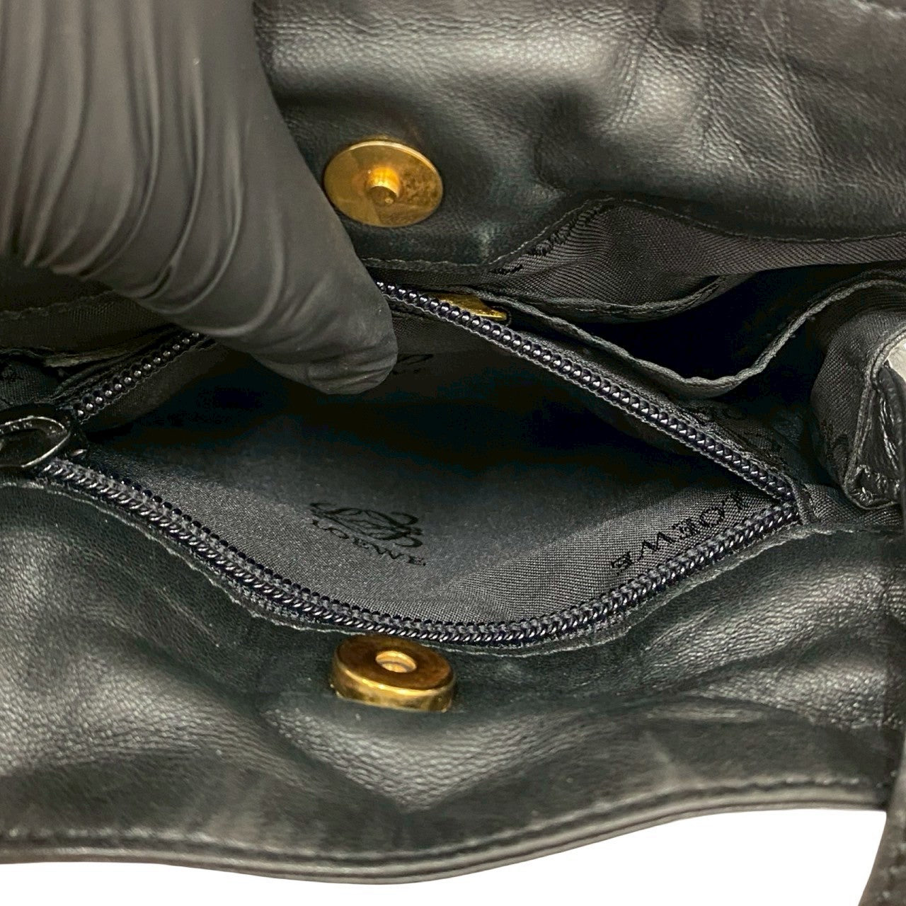 LOEWE Shoulder Bag leather black