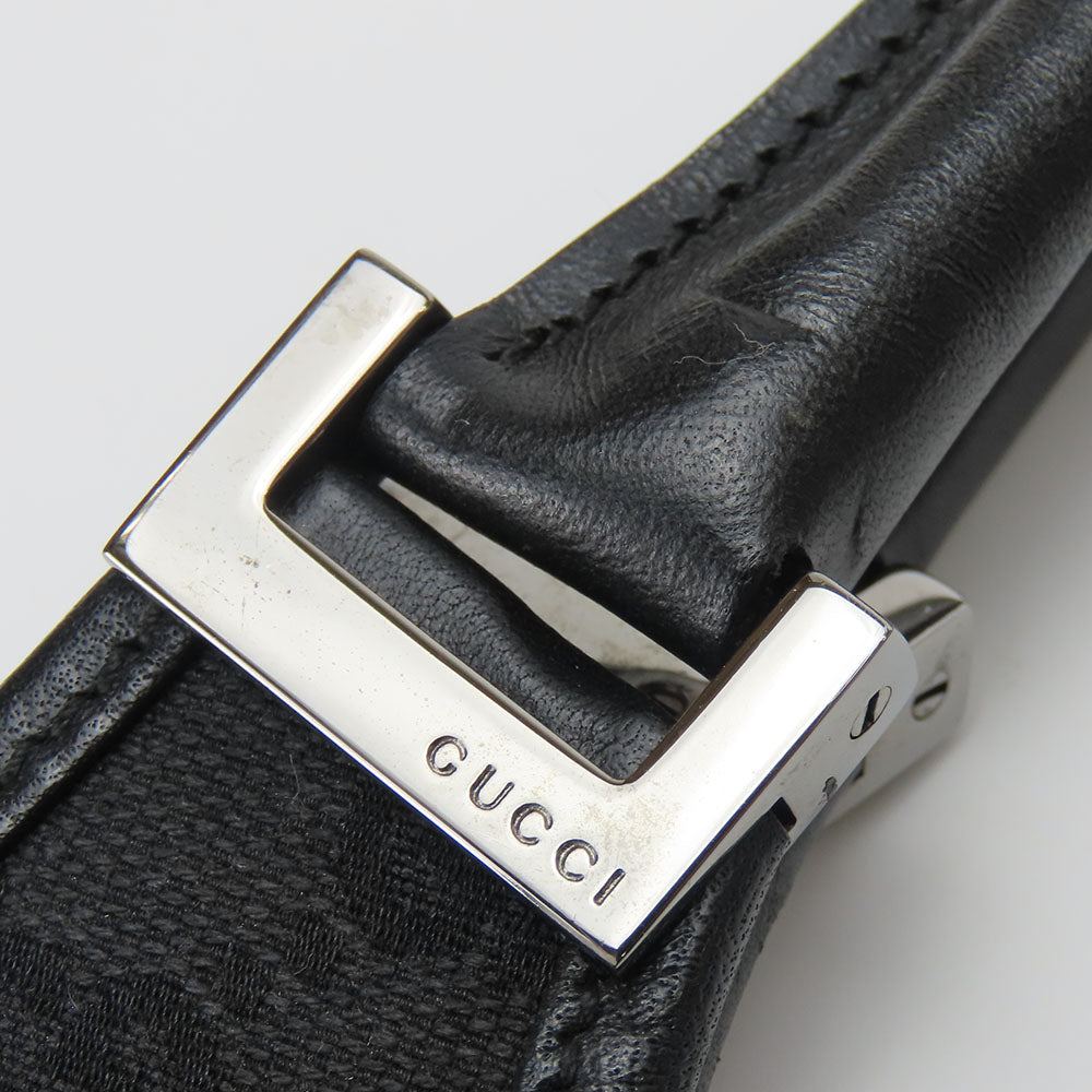 GUCCI Handbag 01719 GG canvas black Women Used Authentic