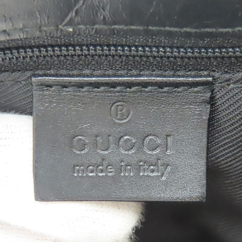 GUCCI Handbag 01719 GG canvas black Women Used Authentic