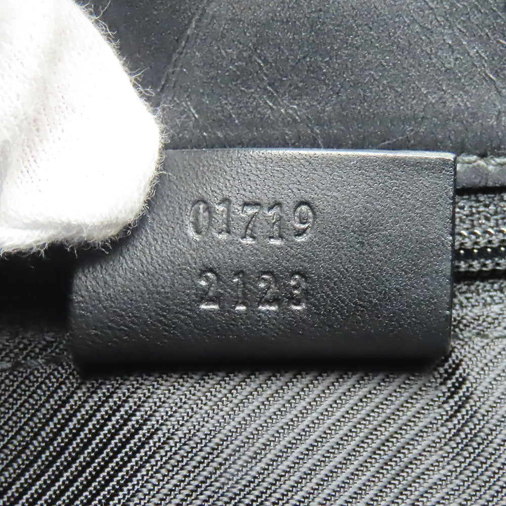 GUCCI Handbag 01719 GG canvas black Women Used Authentic