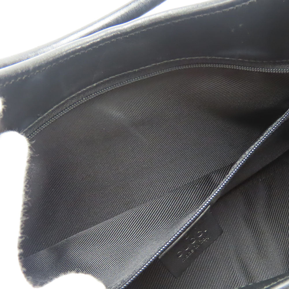 GUCCI Handbag 01719 GG canvas black Women Used Authentic