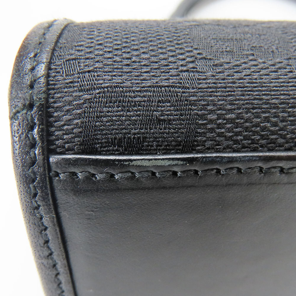 GUCCI Handbag 01719 GG canvas black Women Used Authentic