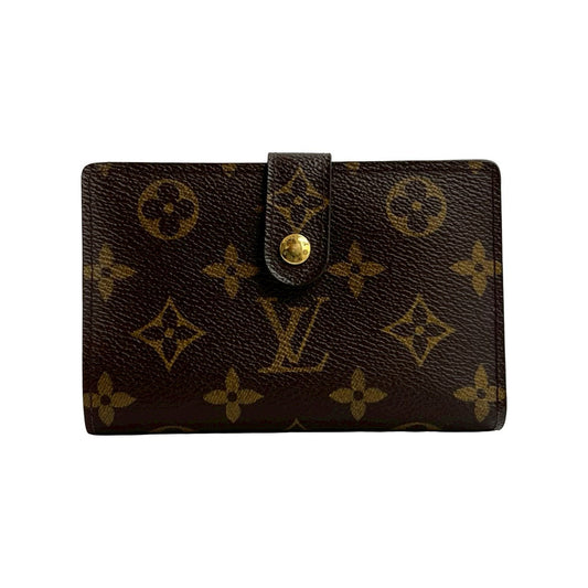 LOUIS VUITTON Bifold Wallet leather Brown Monogram Portefeuille Vienova