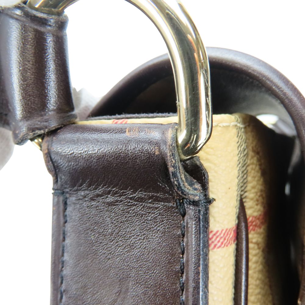BURBERRY Shoulder Bag PVC beige
