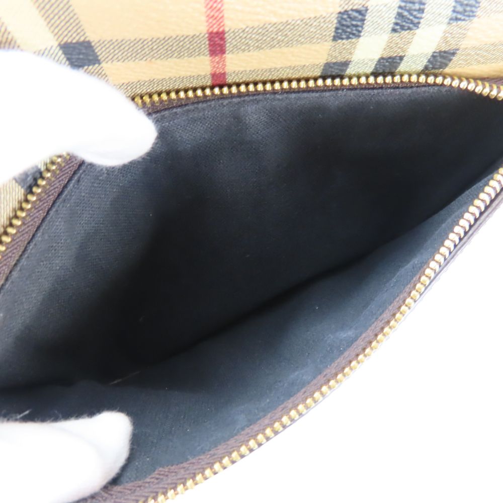 BURBERRY Shoulder Bag PVC beige