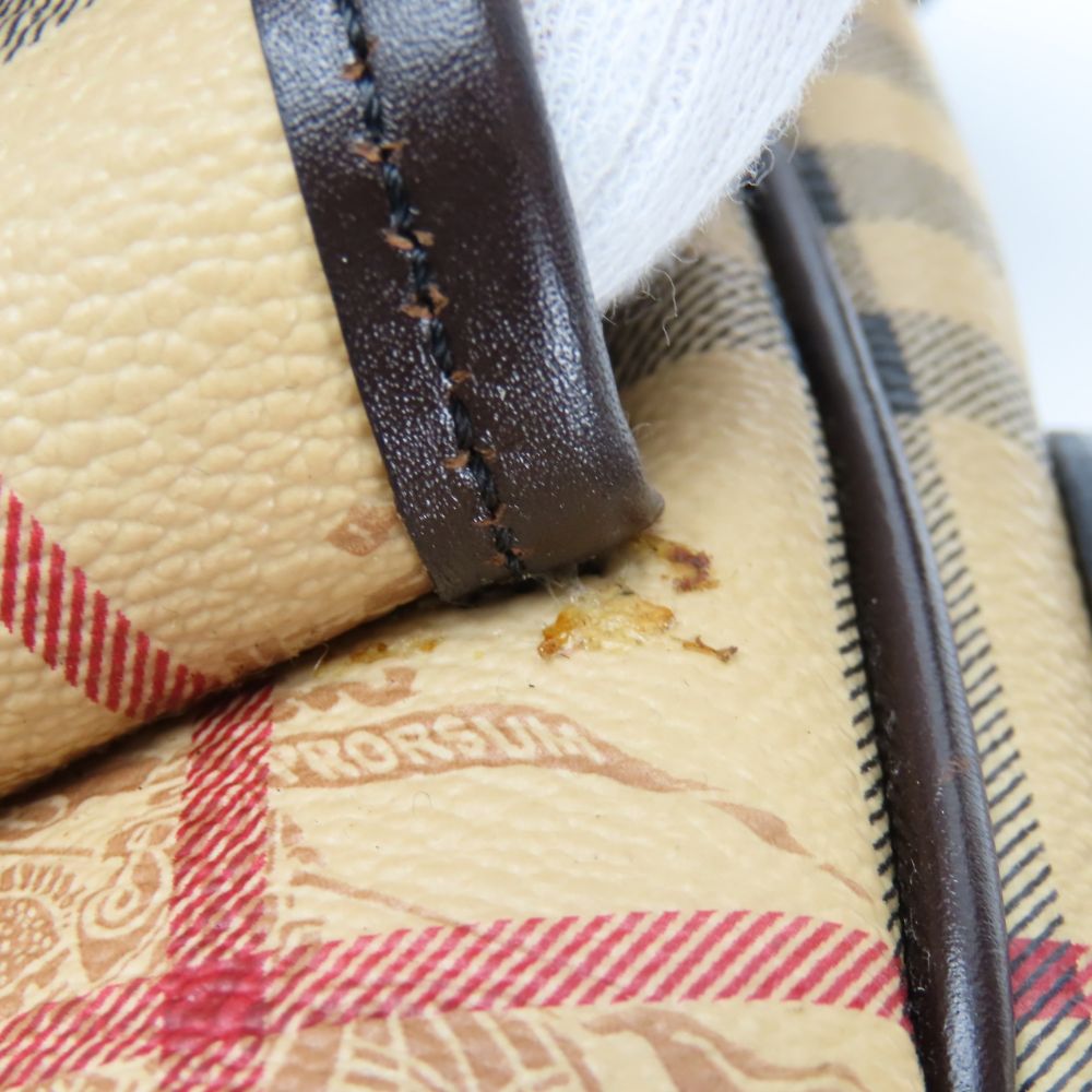 BURBERRY Shoulder Bag PVC beige