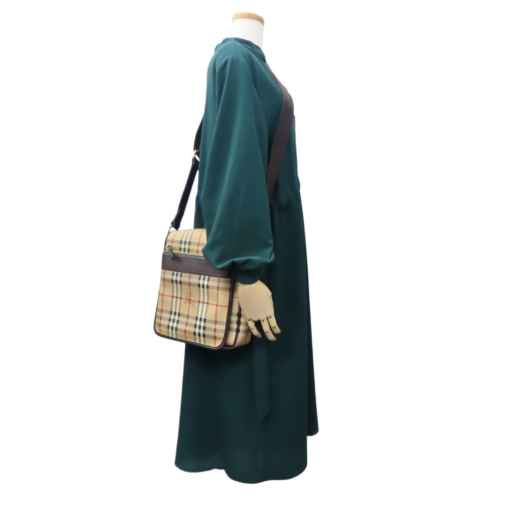 BURBERRY Shoulder Bag PVC beige