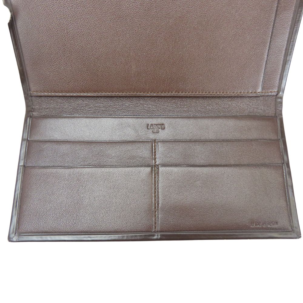 LOEWE Bill Compartment leather Dark Crown