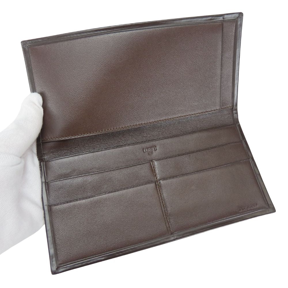 LOEWE Bill Compartment leather Dark Crown