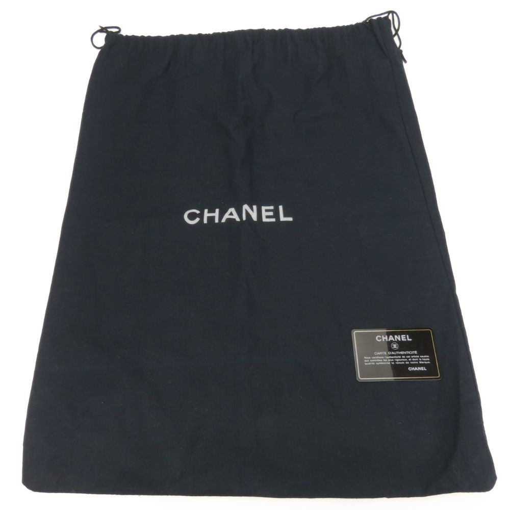 CHANEL Tote Bag Jacquard nylon Marron New travel line MM Women Used Authentic