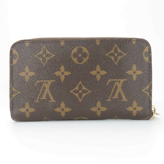 LOUIS VUITTON Bifold Wallet M61440 Monogram Brown Zippy Compact Wallet Women Used Authentic