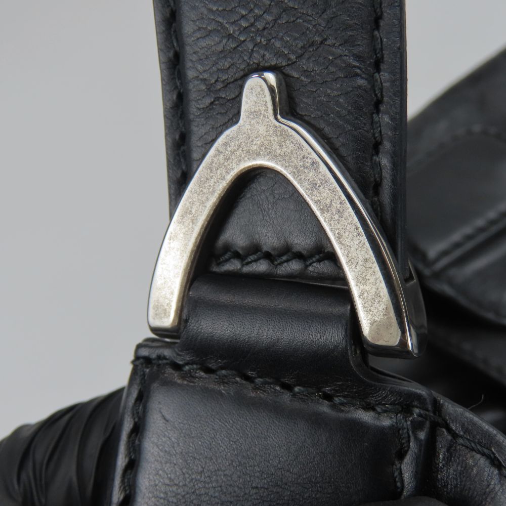 GUCCI Tote Bag 296855 leather black Soft stirrup