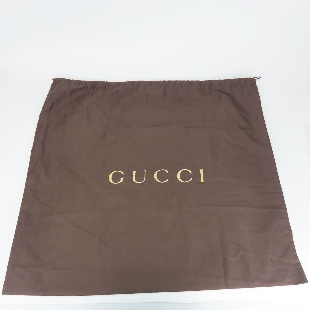 GUCCI Tote Bag 296855 leather black Soft stirrup Women Used Authentic