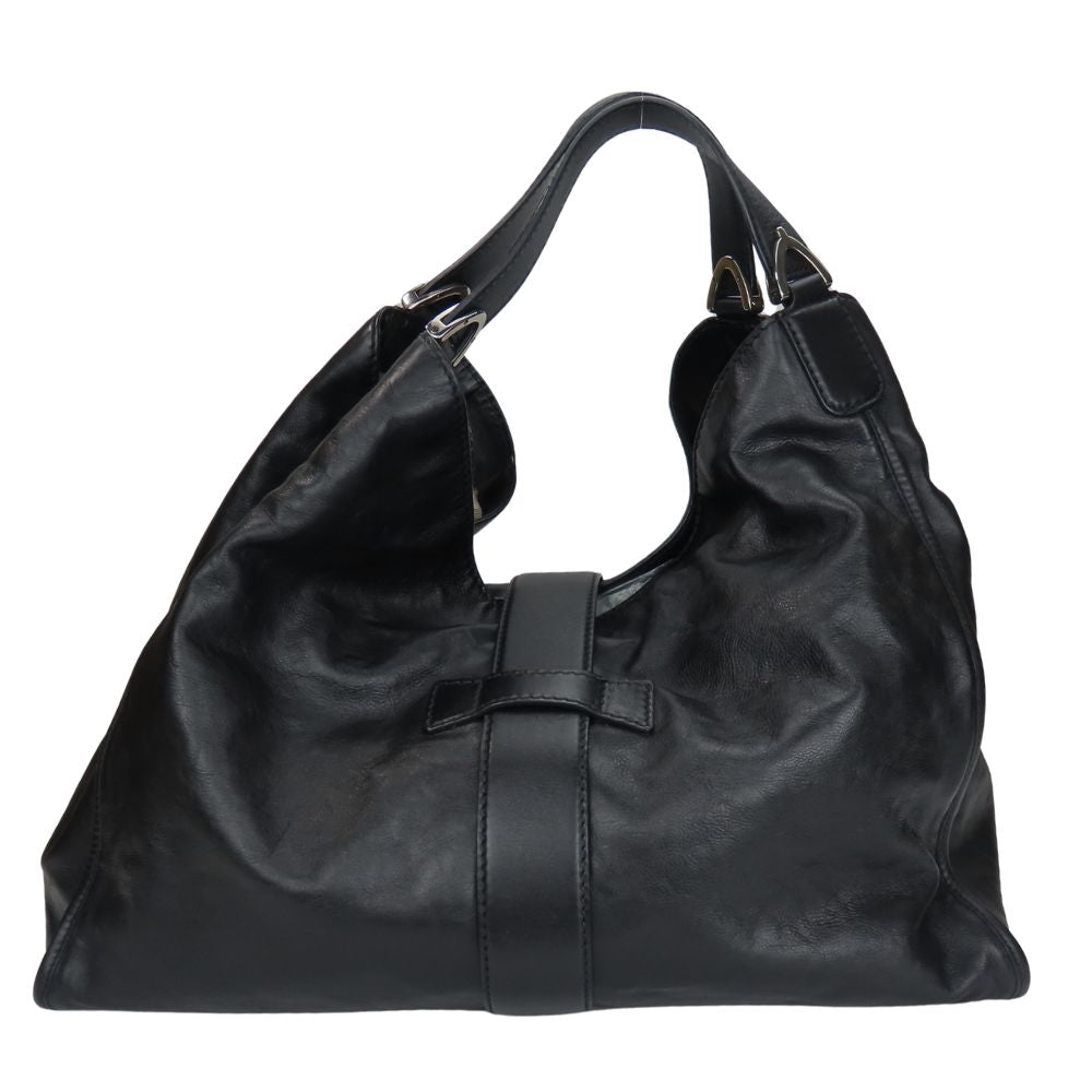 GUCCI Tote Bag 296855 leather black Soft stirrup
