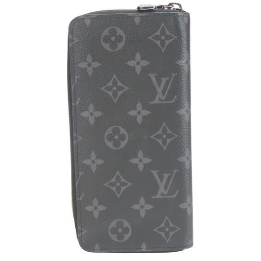 LOUIS VUITTON Long Wallet Purse M62295 Monogram Eclipse black Zippy Wallet Vertical mens Used Authentic
