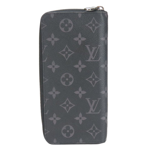 LOUIS VUITTON Long Wallet Purse M62295 Monogram Eclipse black Zippy Wallet Vertical mens Used Authentic