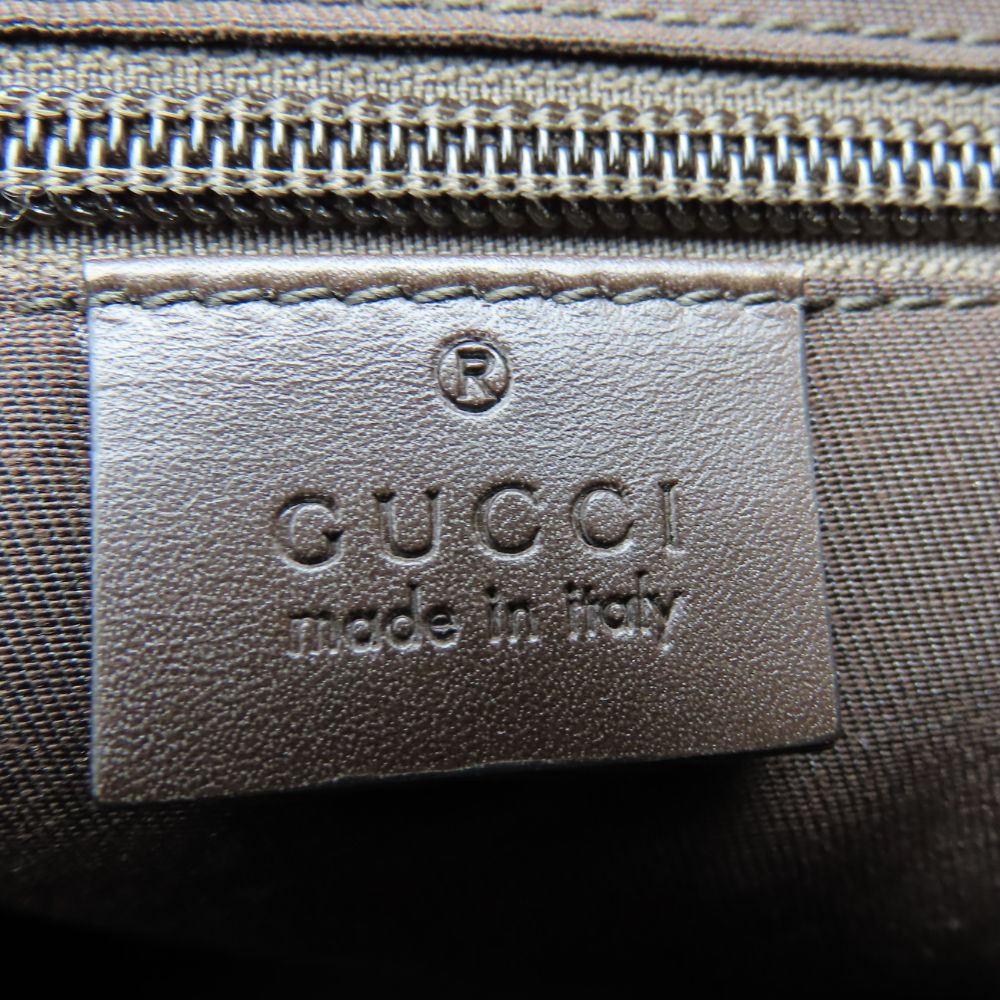 GUCCI Shoulder Bag 145857 GG canvas, leather beige Women Used Authentic