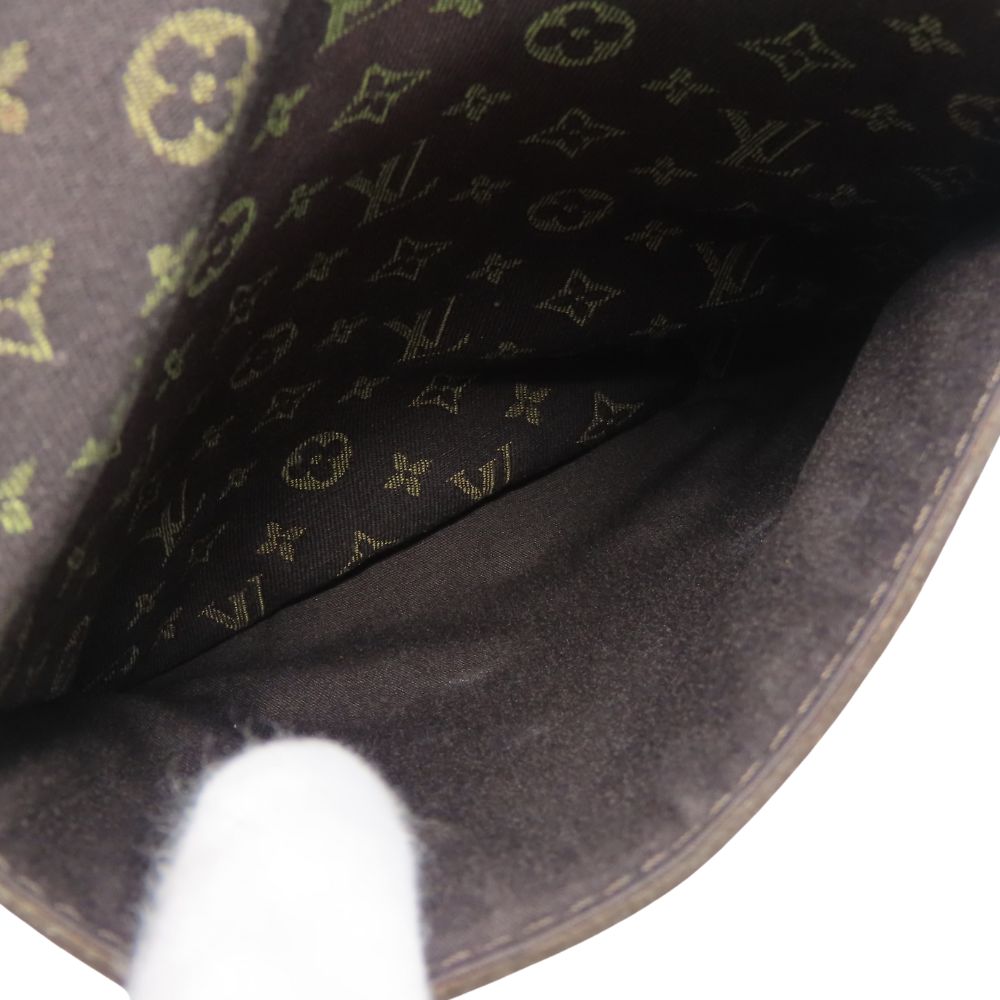 LOUIS VUITTON Shoulder Bag M95228 Monogram mini run Brown Danube Women Used Authentic