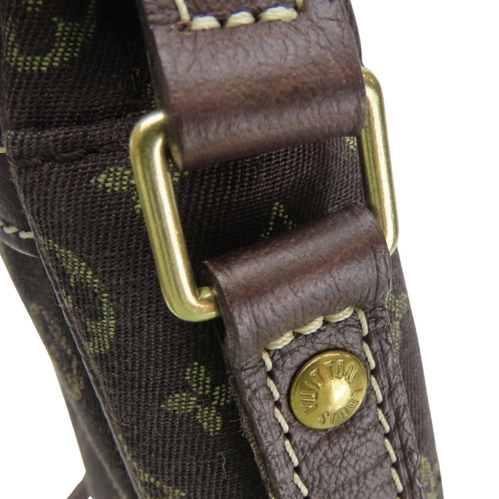 LOUIS VUITTON Shoulder Bag M95228 Monogram mini run Brown Danube Women Used Authentic