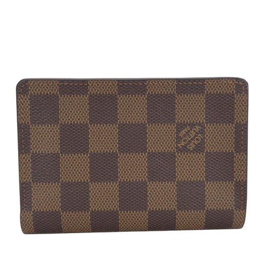 LOUIS VUITTON Bifold Wallet N60380 Damier Ebene Portefeuille Juliet Women Used Authentic