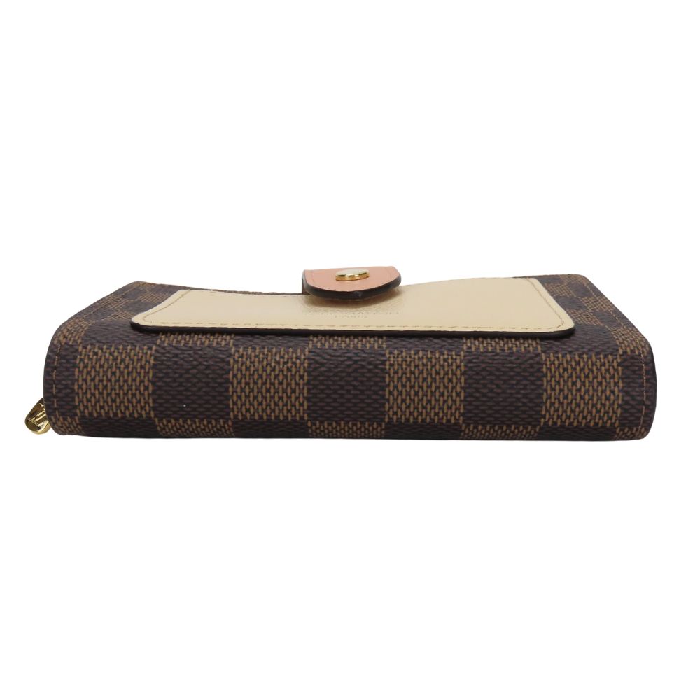 LOUIS VUITTON Bifold Wallet N60380 Damier Ebene Portefeuille Juliet Women Used Authentic