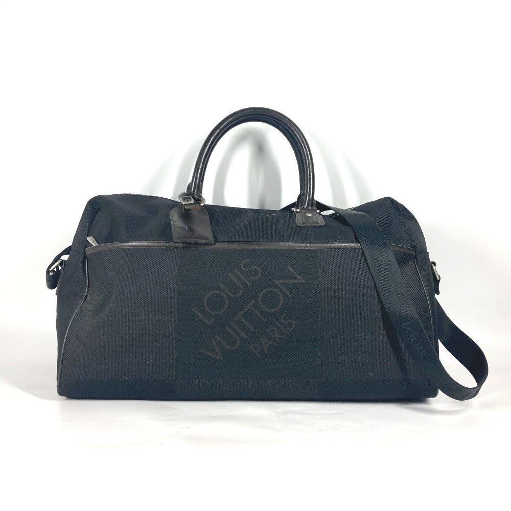 LOUIS VUITTON Boston Duffel bag M93601 Damier Jean Canvas black Damier Jean Albatross unisex(Unisex) Used Authentic