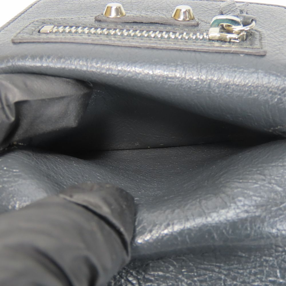 BALENCIAGA Tri-fold wallet 477455 leather gray