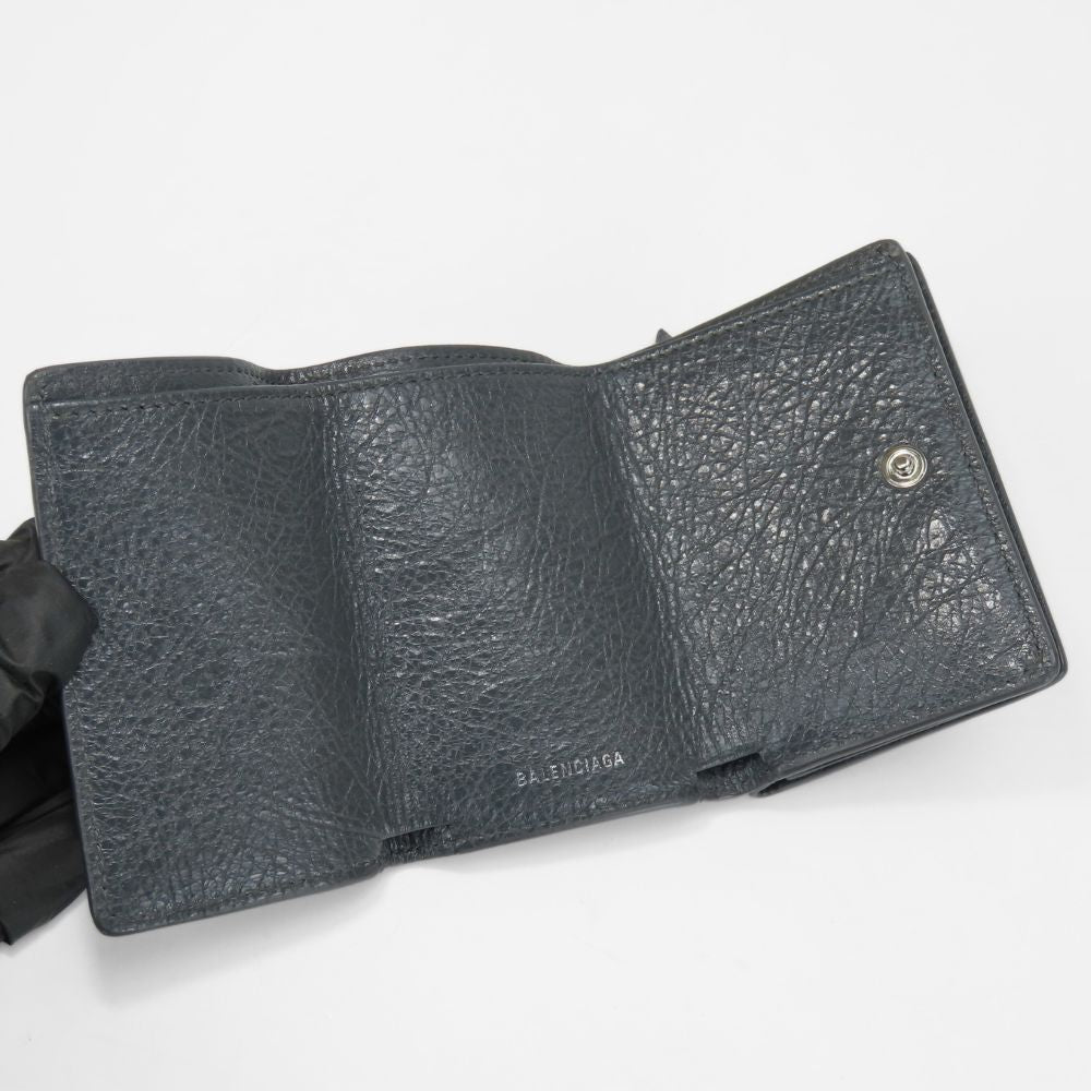 BALENCIAGA Tri-fold wallet 477455 leather gray