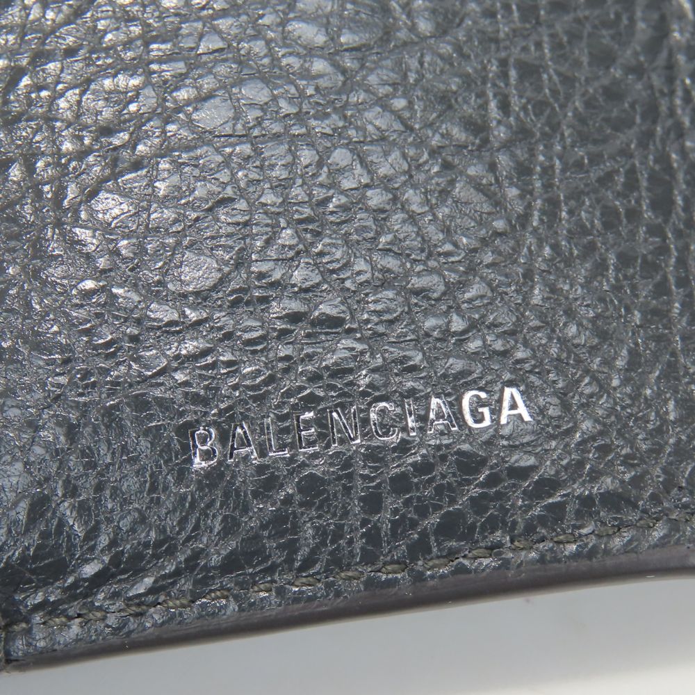BALENCIAGA Tri-fold wallet 477455 leather gray