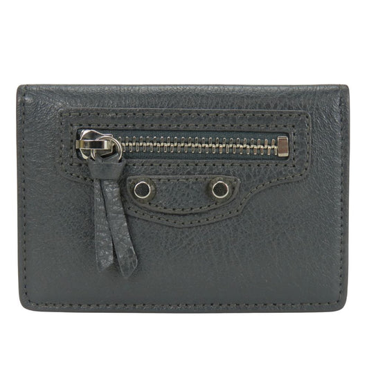 BALENCIAGA Tri-fold wallet 477455 leather gray