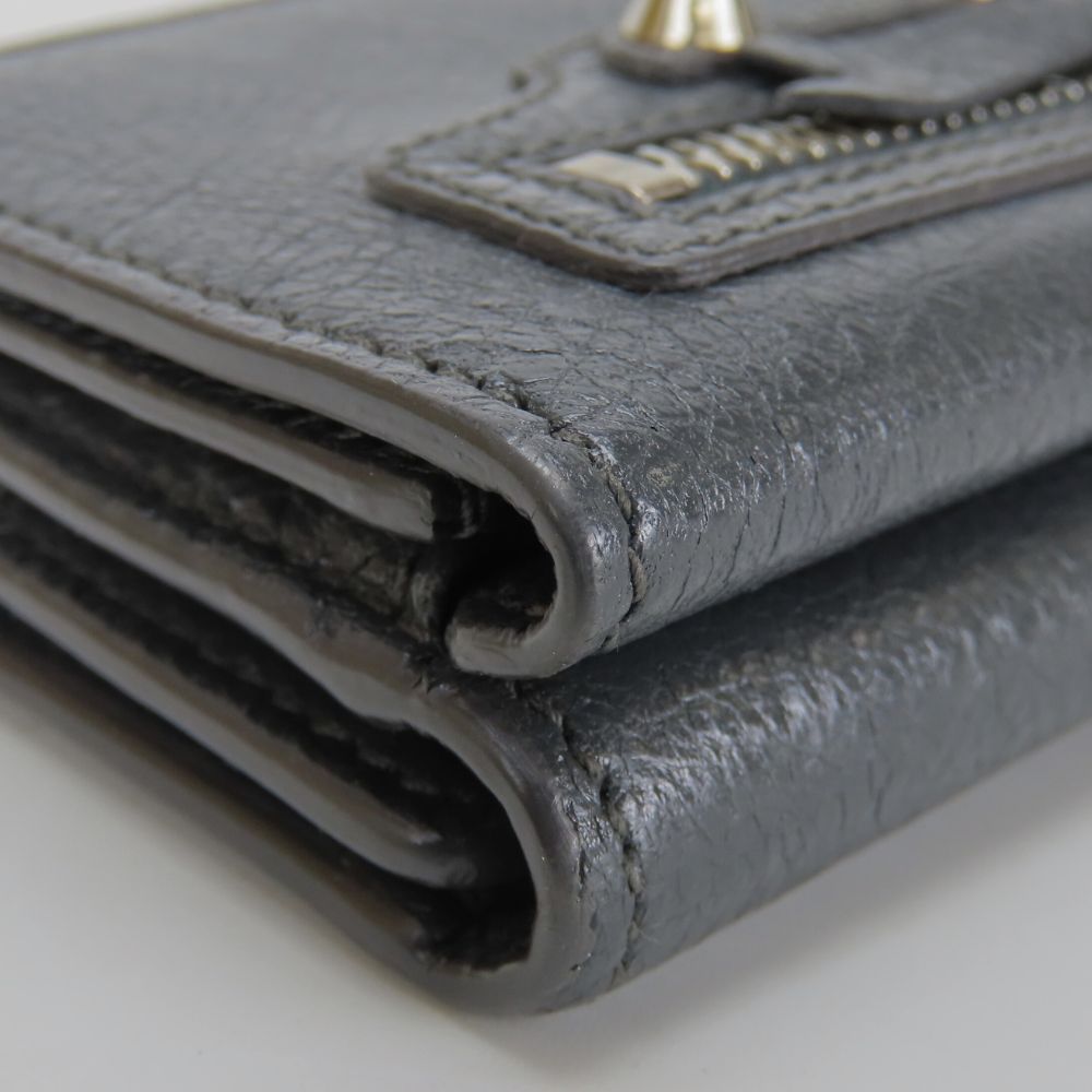 BALENCIAGA Tri-fold wallet 477455 leather gray