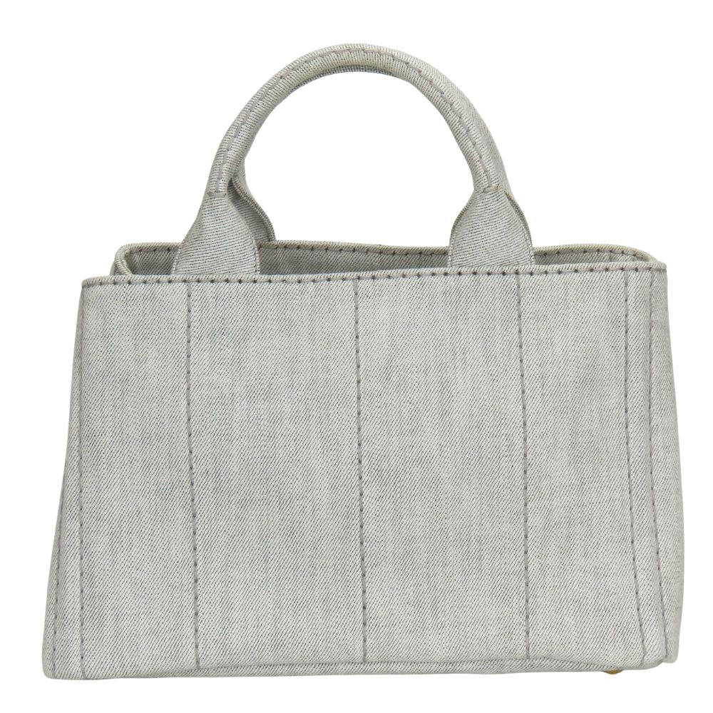 PRADA Handbag 1BG439 canvas gray CANAPA Canapa