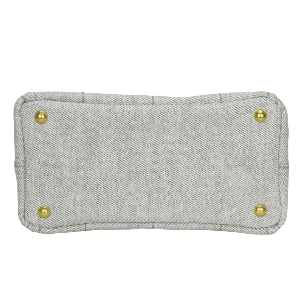 PRADA Handbag 1BG439 canvas gray CANAPA Canapa
