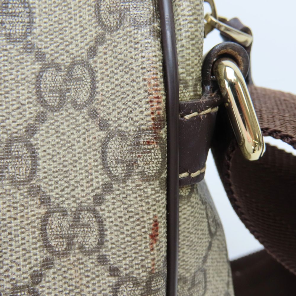 GUCCI Shoulder Bag 201448 GG Supreme Canvas beige