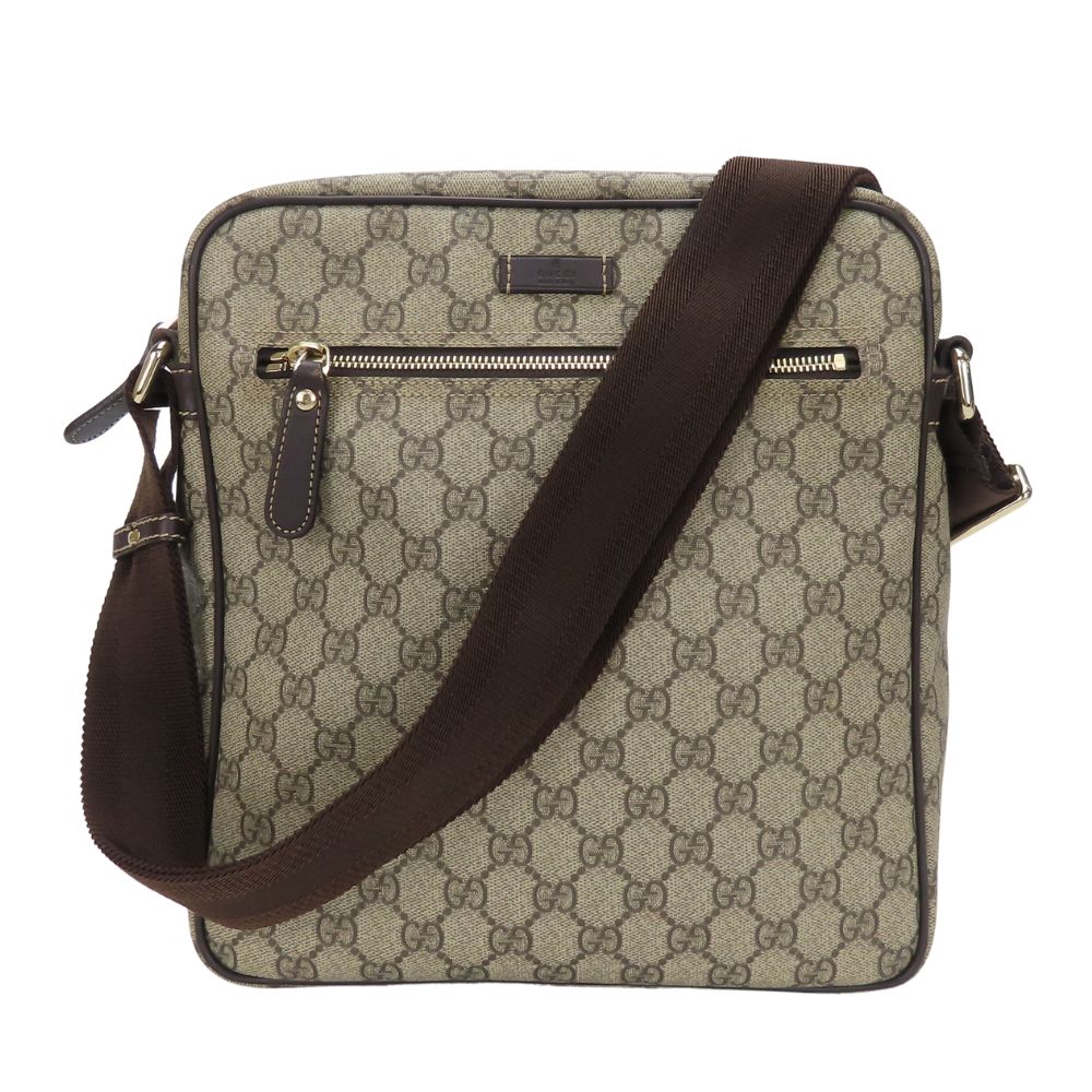 GUCCI Shoulder Bag 201448 GG Supreme Canvas beige