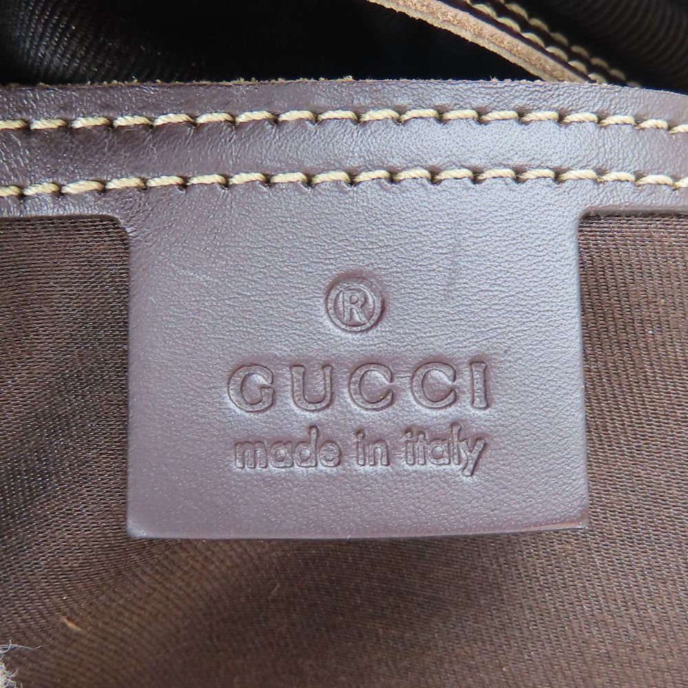 GUCCI Shoulder Bag 201448 GG Supreme Canvas beige
