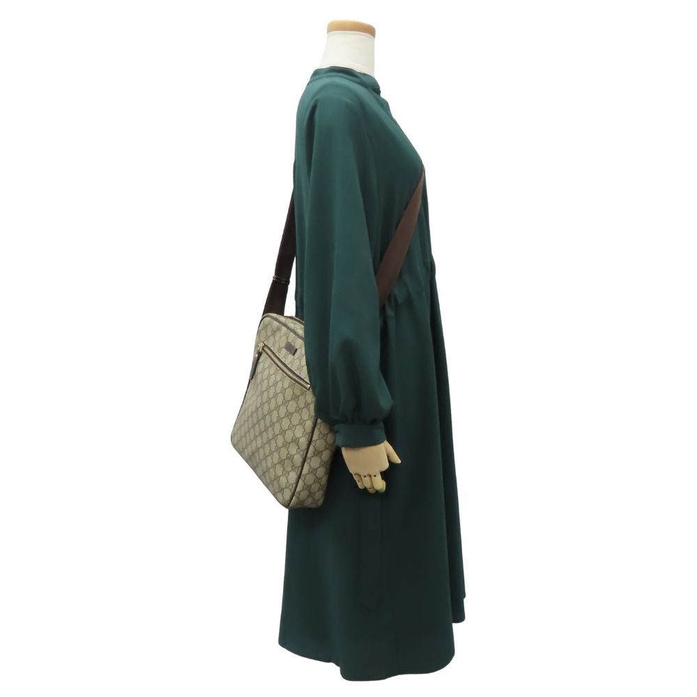GUCCI Shoulder Bag 201448 GG Supreme Canvas beige
