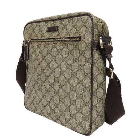 GUCCI Shoulder Bag 201448 GG Supreme Canvas beige