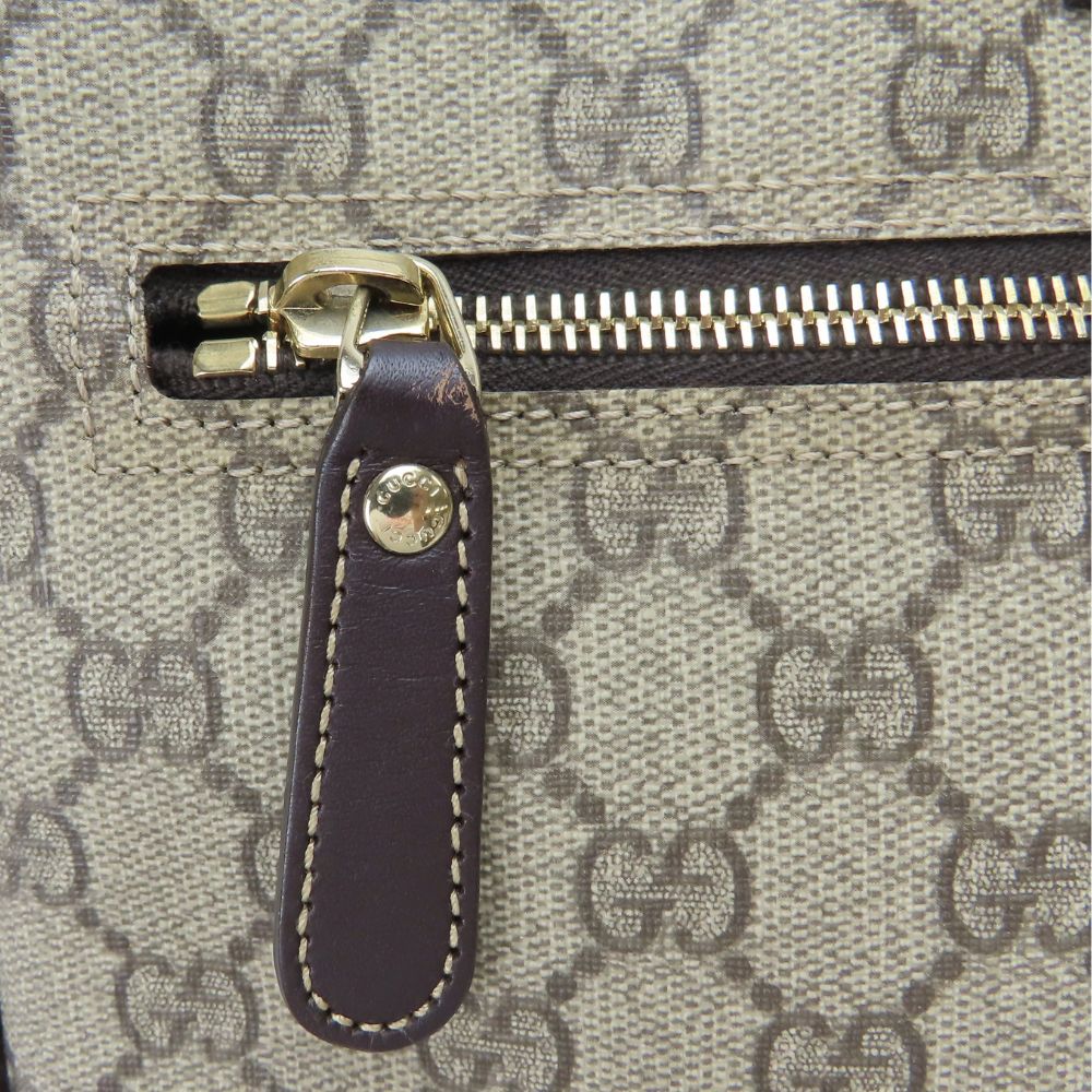 GUCCI Shoulder Bag 201448 GG Supreme Canvas beige