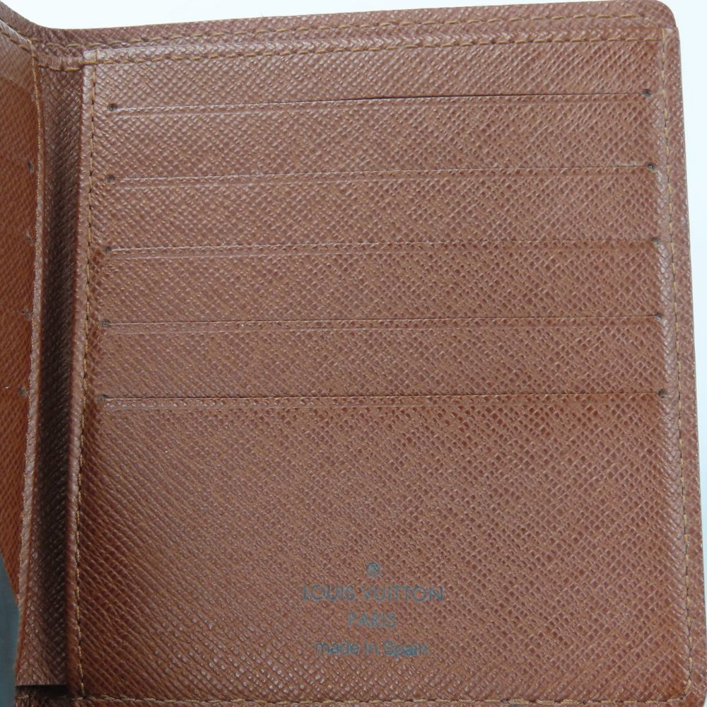 LOUIS VUITTON Bifold Wallet M60883 Monogram Brown Porte Billets 10 Cartes Crdit