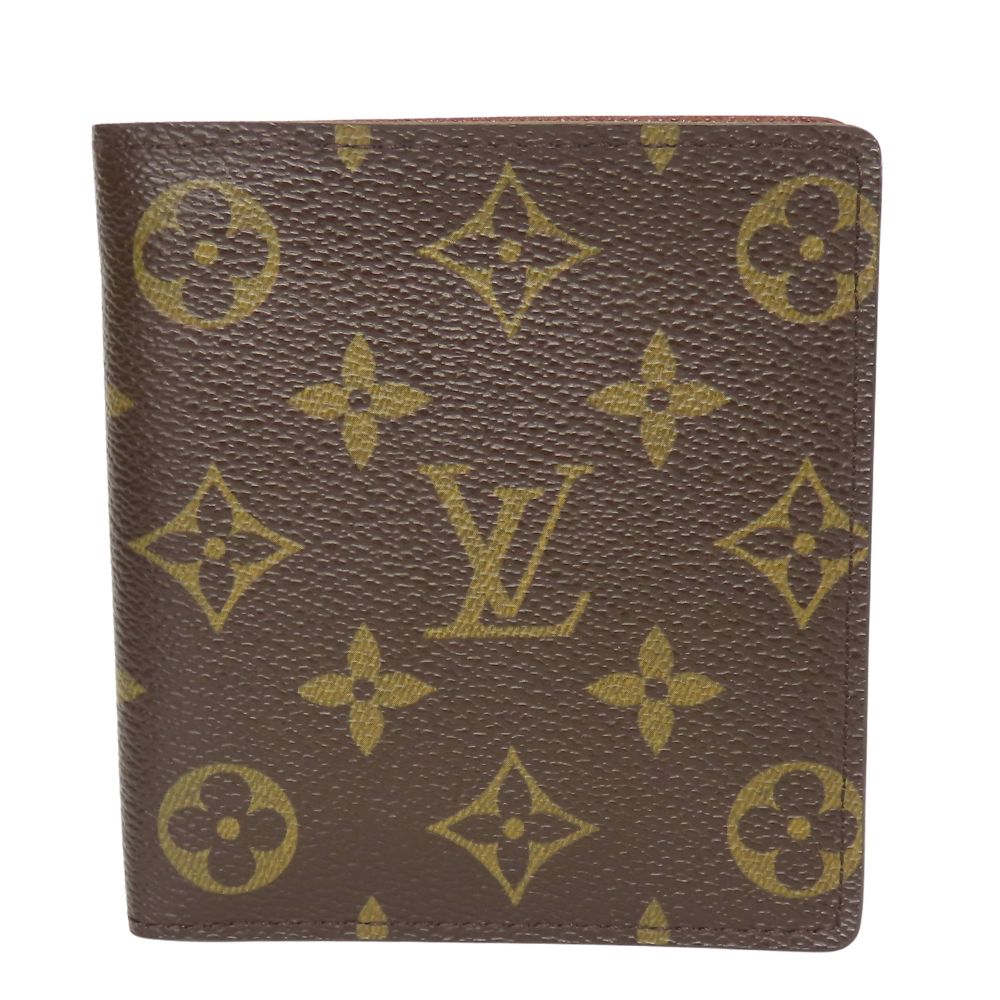 LOUIS VUITTON Bifold Wallet M60883 Monogram Brown Porte Billets 10 Cartes Crdit