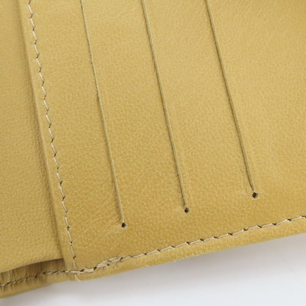 CHANEL Bifold Wallet lambskin beige icon