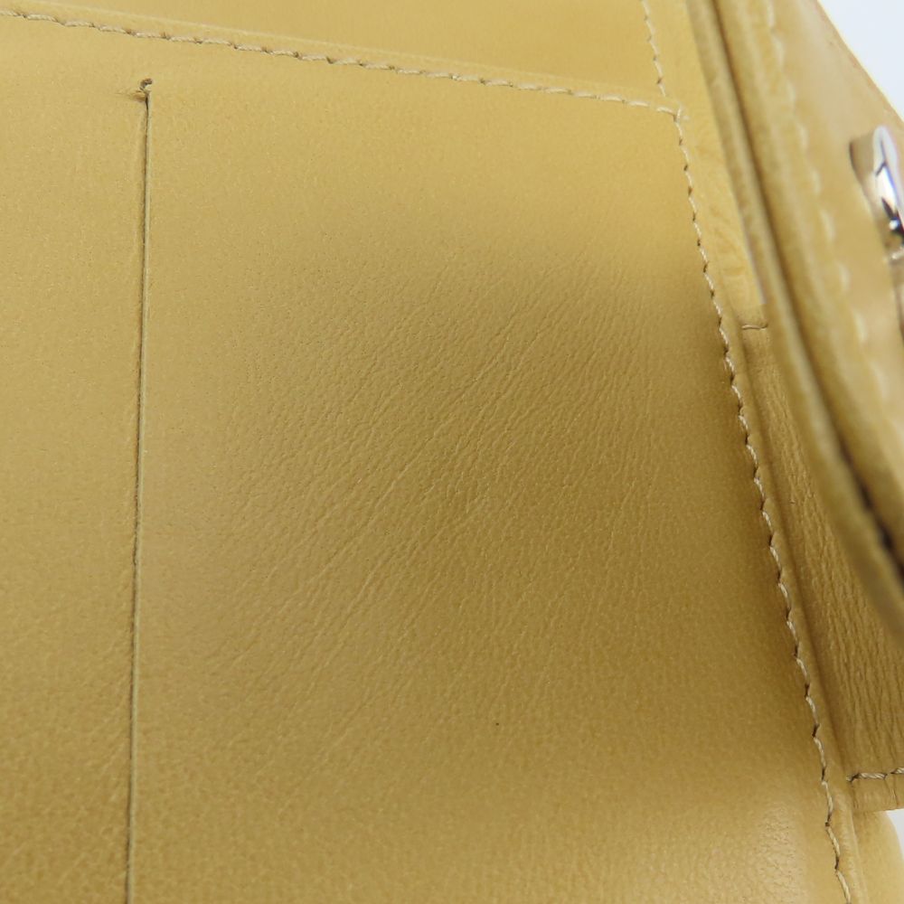 CHANEL Bifold Wallet lambskin beige icon