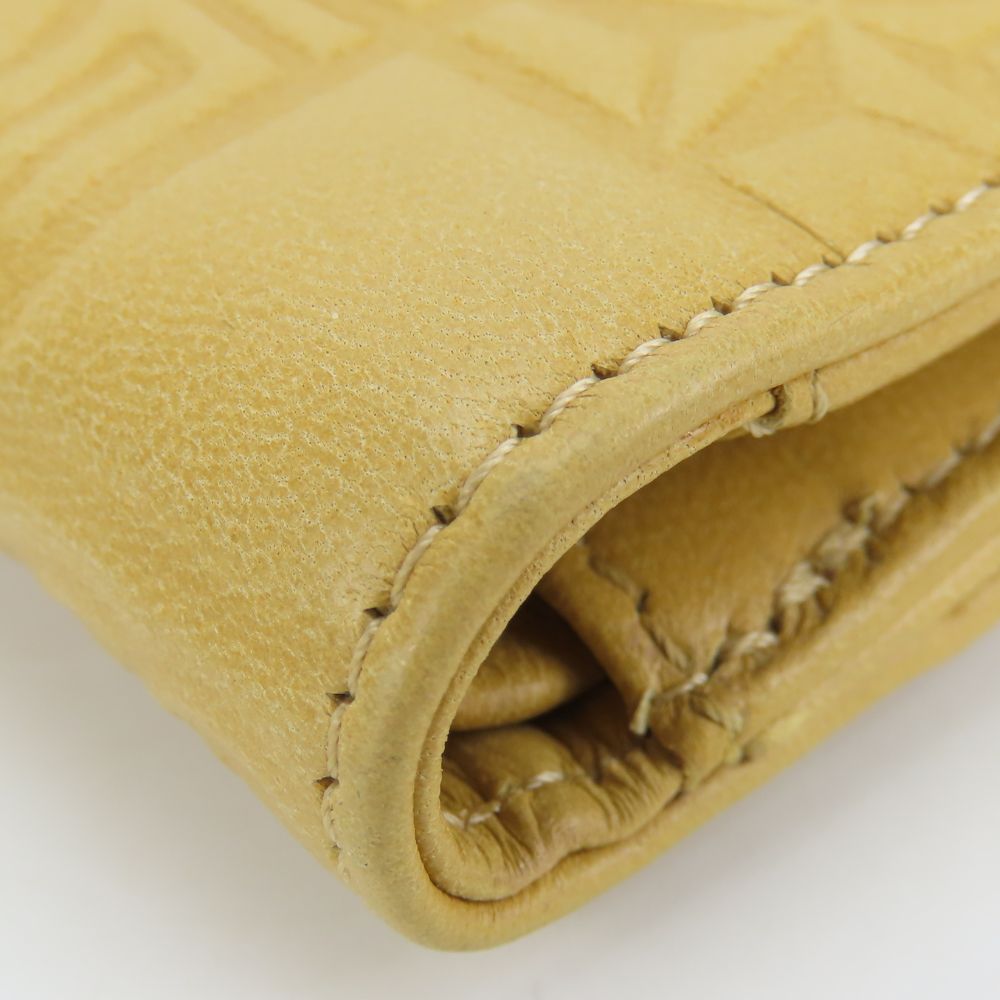 CHANEL Bifold Wallet lambskin beige icon