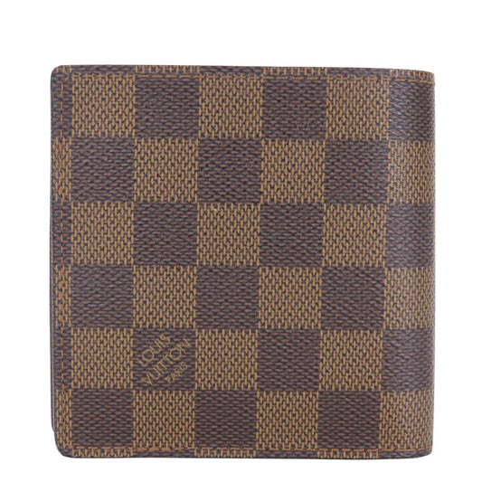 LOUIS VUITTON Bifold Wallet N61665 Damier Ebene Porte Billets Cartes Crdit Monet