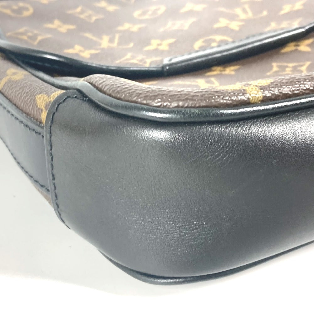 LOUIS VUITTON Shoulder Bag M56717 Monogram macacer canvas Brown Monogram macacer Bus PM unisex(Unisex) Used Authentic