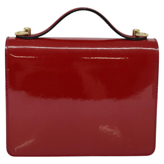 LOUIS VUITTON Vernis Monceau BB Two Way Hand Bag Rose Andian