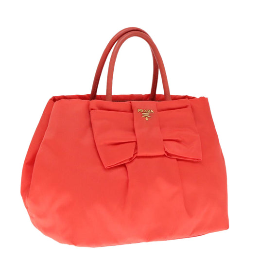 PRADA Hand Bag Nylon Sunset Gold