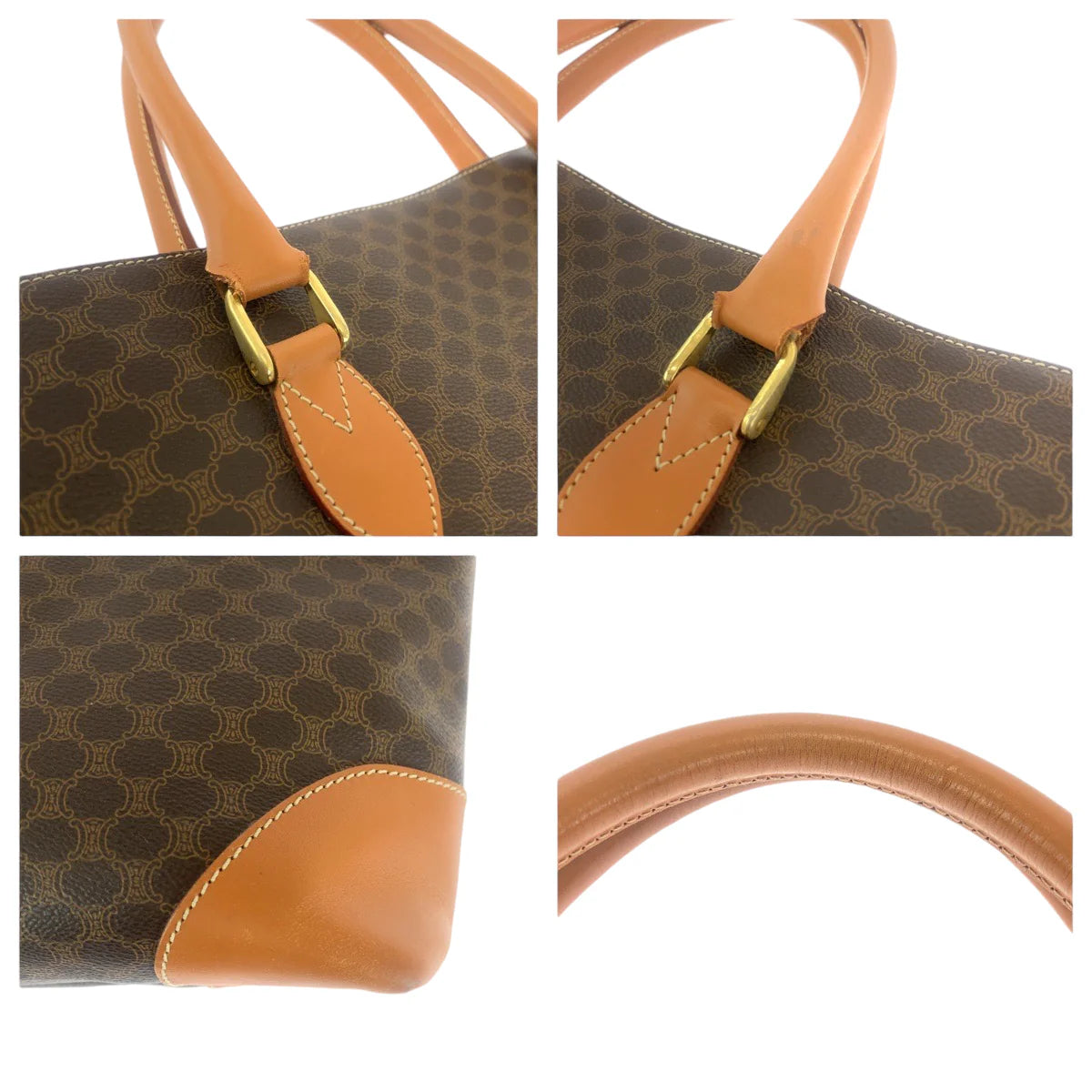 CELINE Macadam Tote Bag Brown
Gold Women Used
Authentic