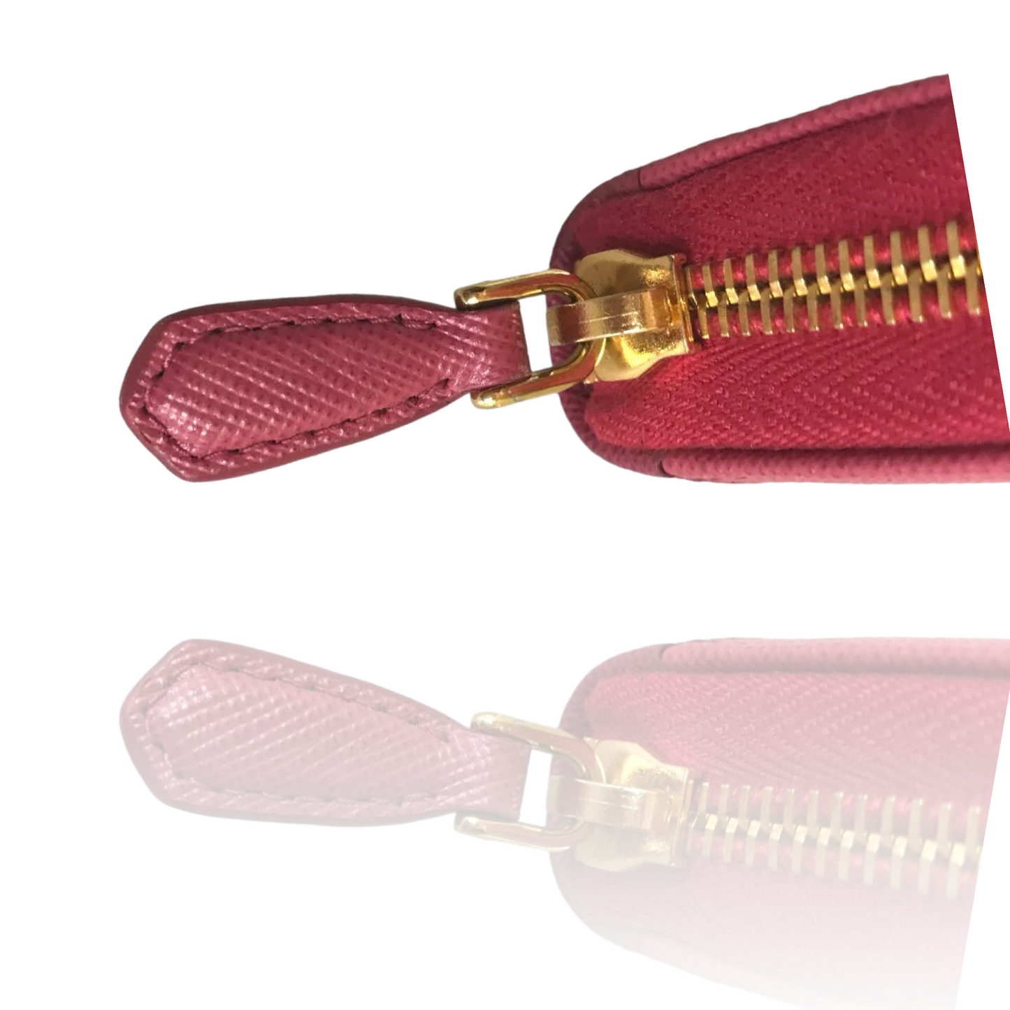 PRADA SAFFIANO ROUND ZIP WALLET